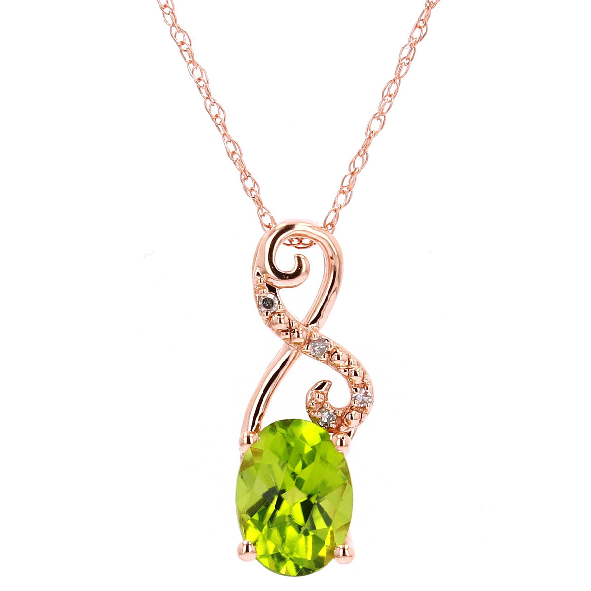 14K Gemstone Infinity Pendant<p><strong>More Colors Available</p></strong>