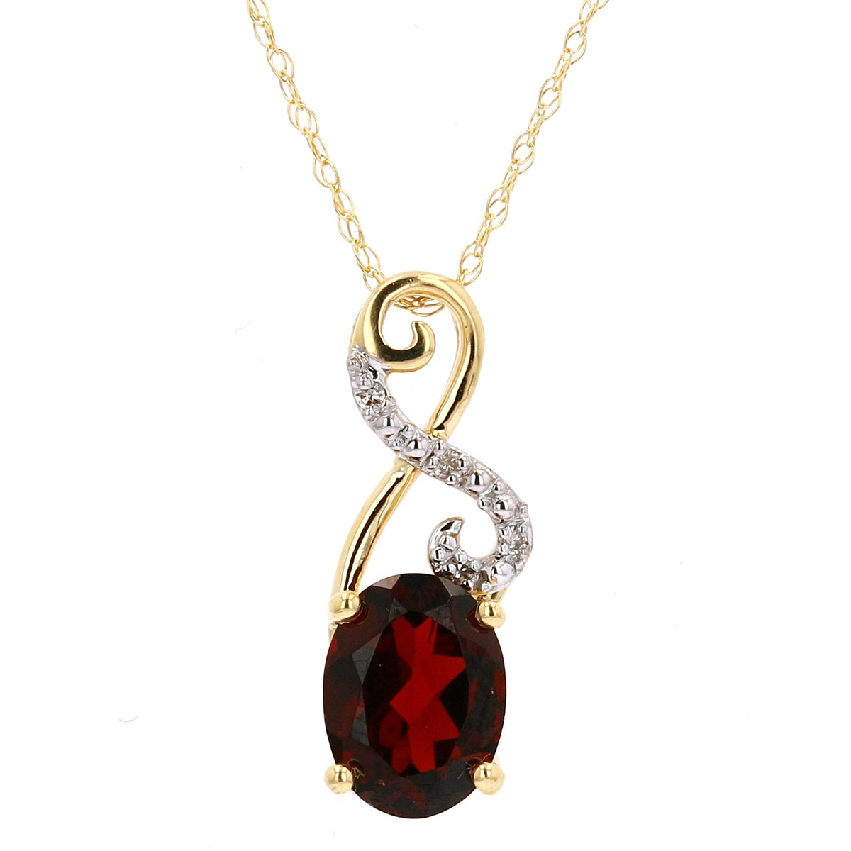 14K Gemstone Infinity Pendant<p><strong>More Colors Available</p></strong>