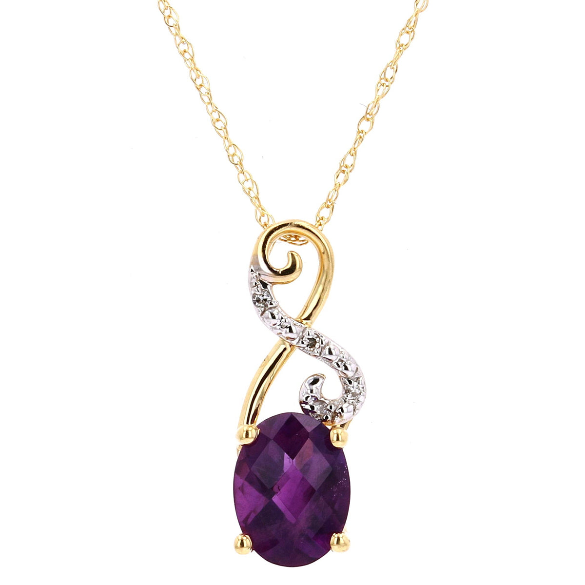14K Gemstone Infinity Pendant<p><strong>More Colors Available</p></strong>