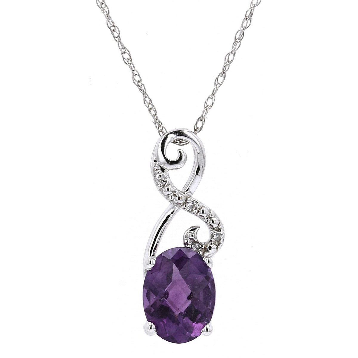 14K Gemstone Infinity Pendant<p><strong>More Colors Available</p></strong>