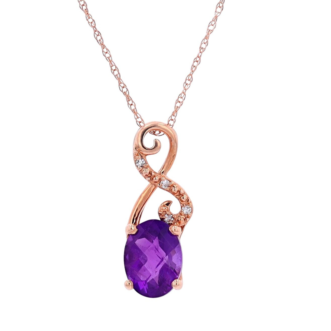 14K Gemstone Infinity Pendant<p><strong>More Colors Available</p></strong>