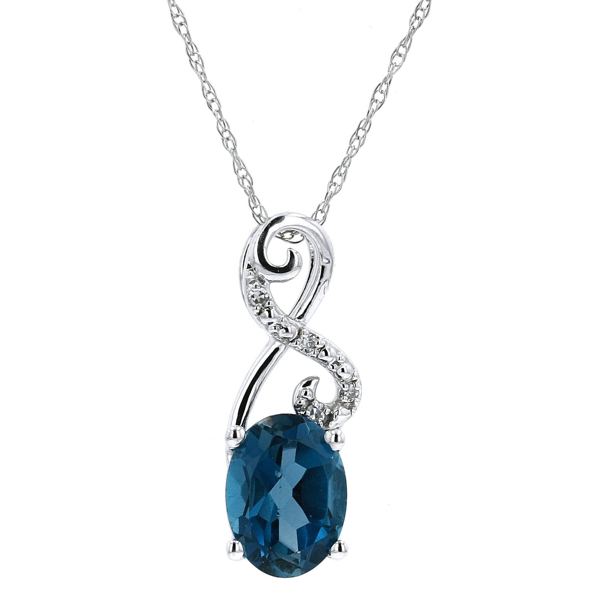 14K Gemstone Infinity Pendant<p><strong>More Colors Available</p></strong>