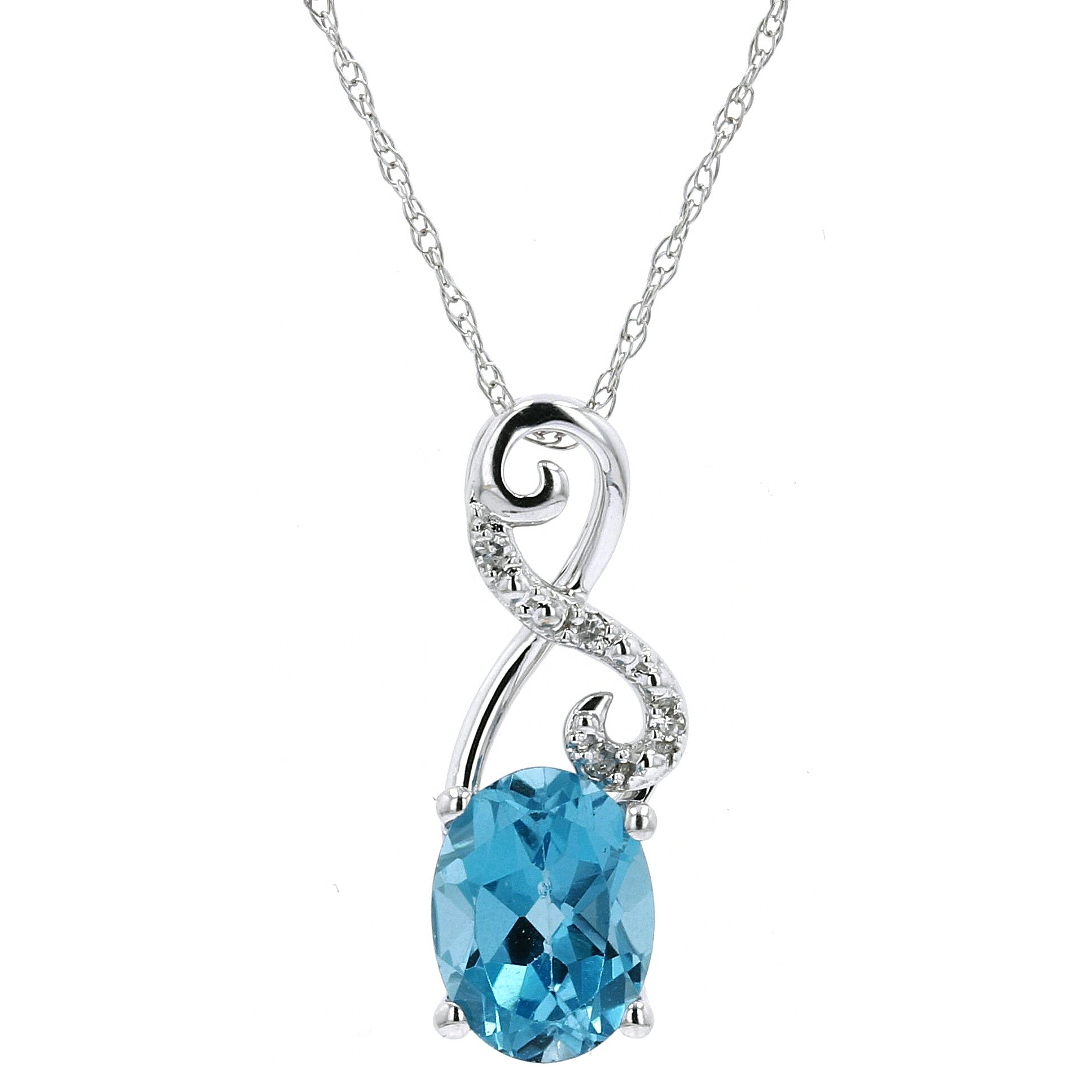 14K Gemstone Infinity Pendant<p><strong>More Colors Available</p></strong>