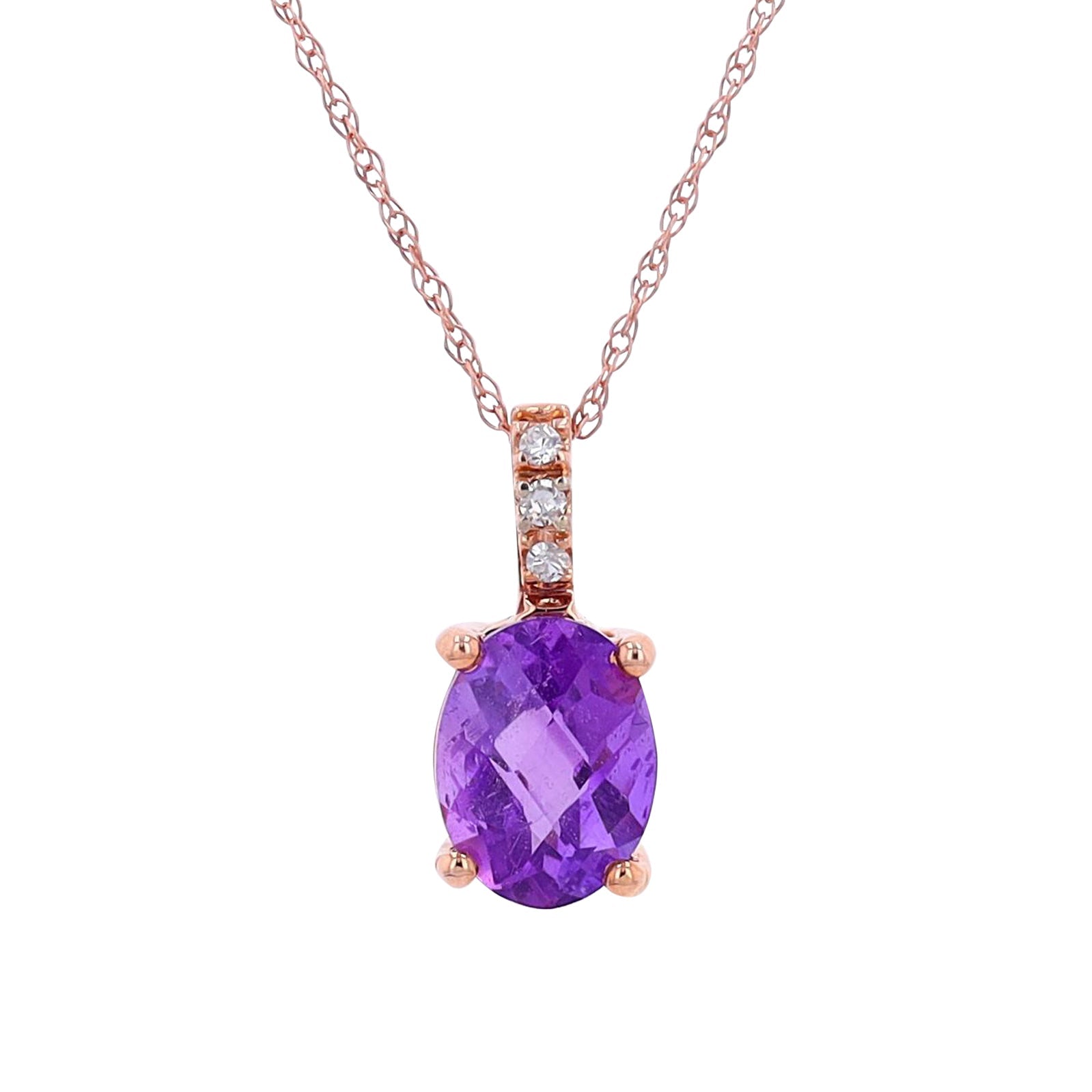 14K YG Oval Gemstone Pendant<p><strong>More Colors Available</p></strong>