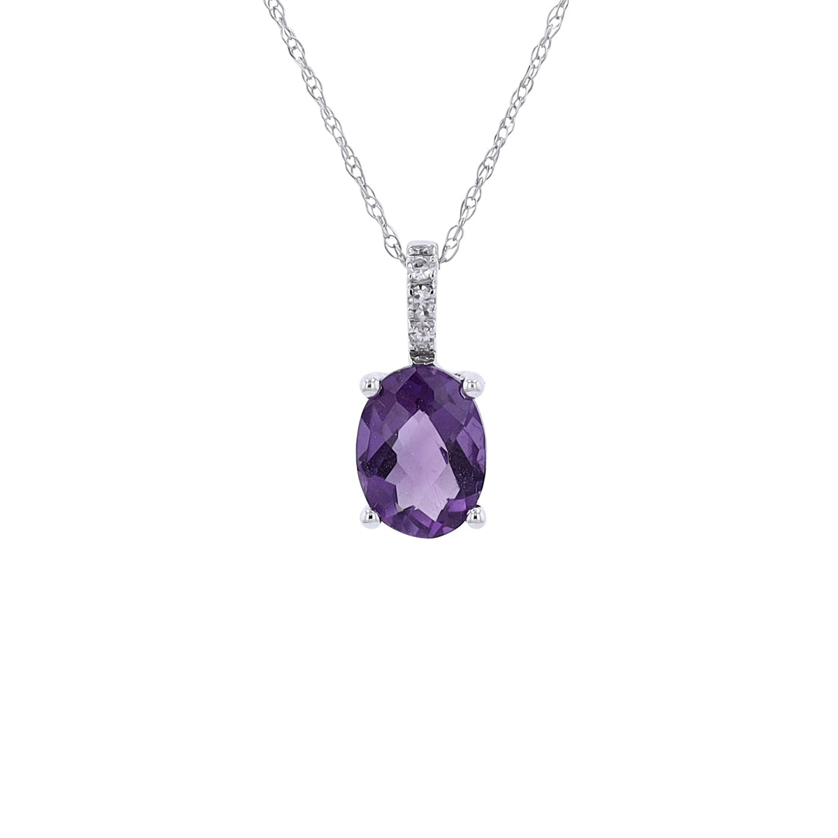 14K YG Oval Gemstone Pendant<p><strong>More Colors Available</p></strong>