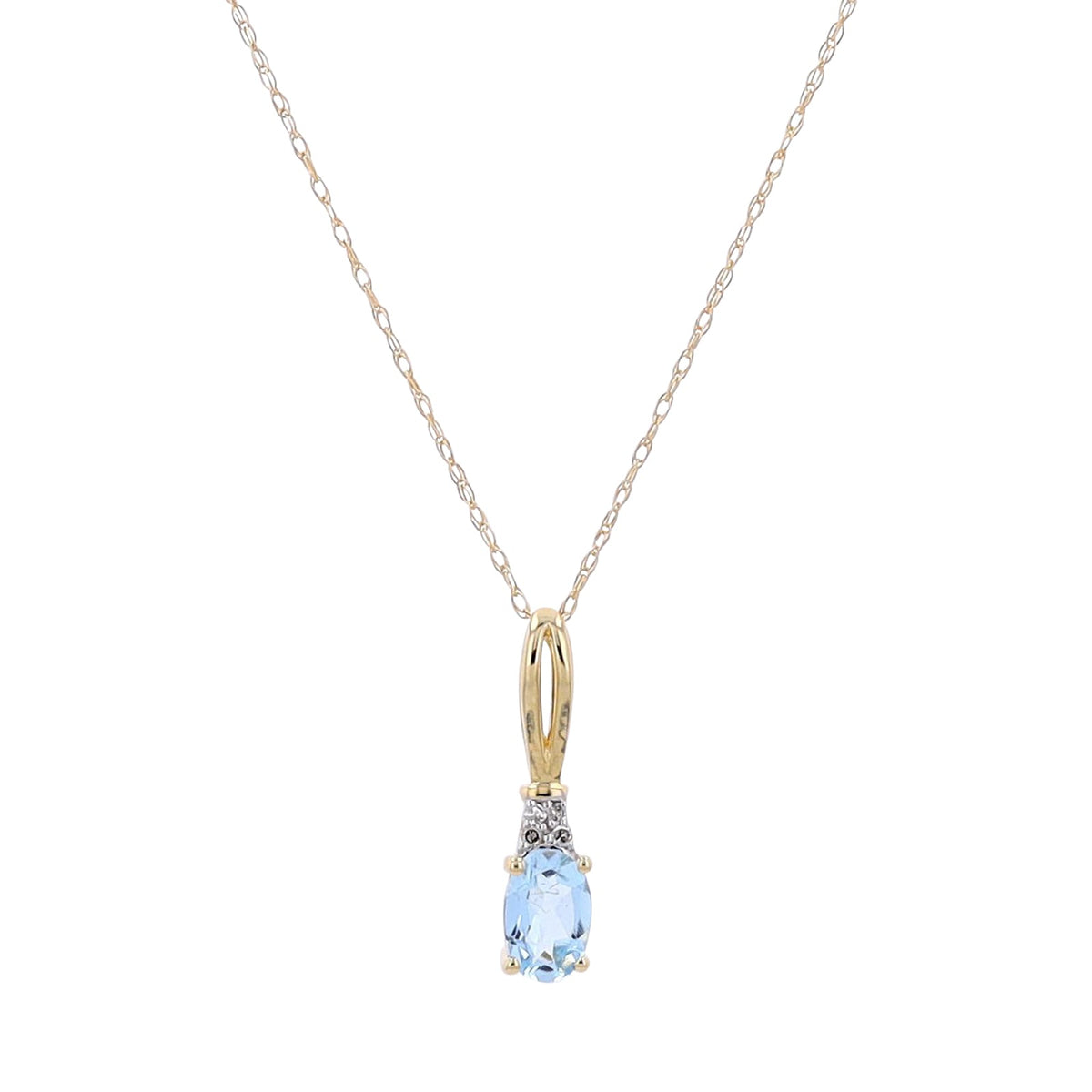 14K Gemstone Oval Pendants<p><strong>More Colors Available</p></strong>
