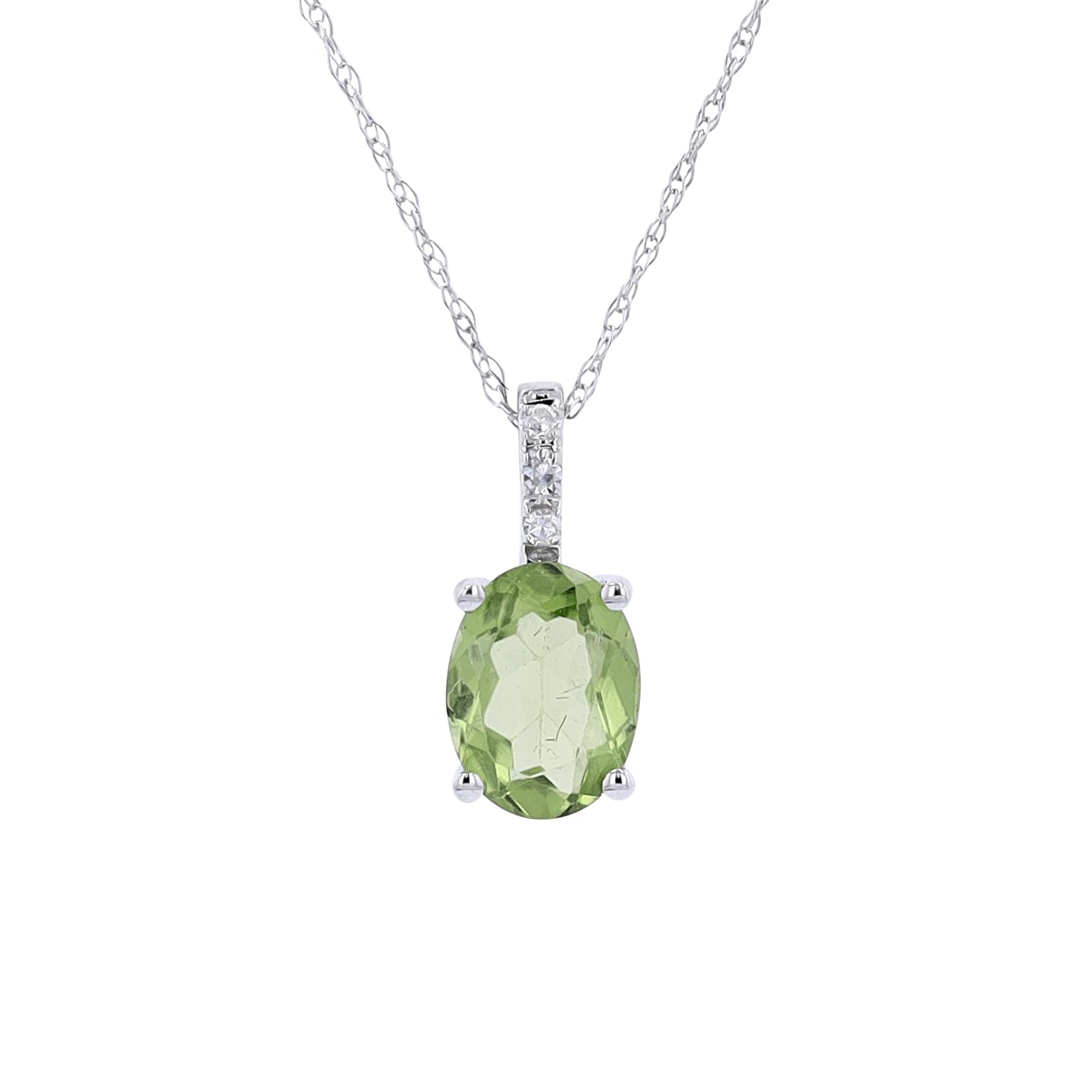 14K YG Oval Gemstone Pendant<p><strong>More Colors Available</p></strong>