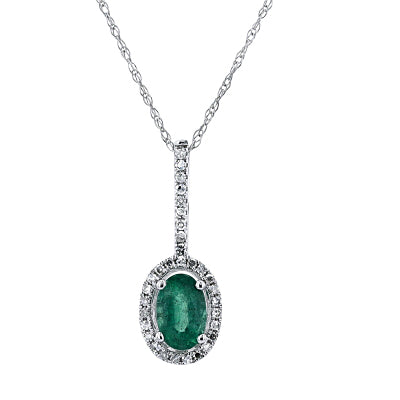 14K Oval Gemstone Pendant<p><strong>More Colors Available</p></strong>
