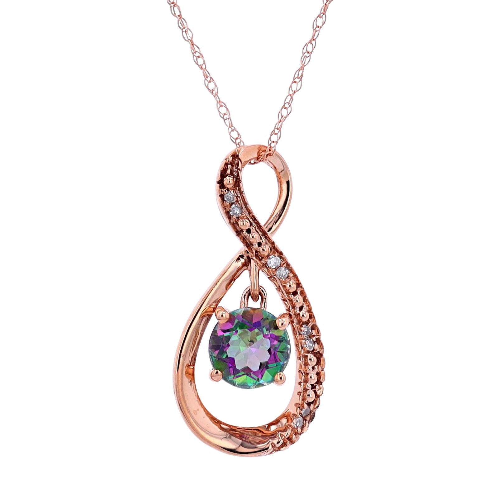 14K Dancing Gemstone Pendant<p><strong>More Colors Available</p></strong>