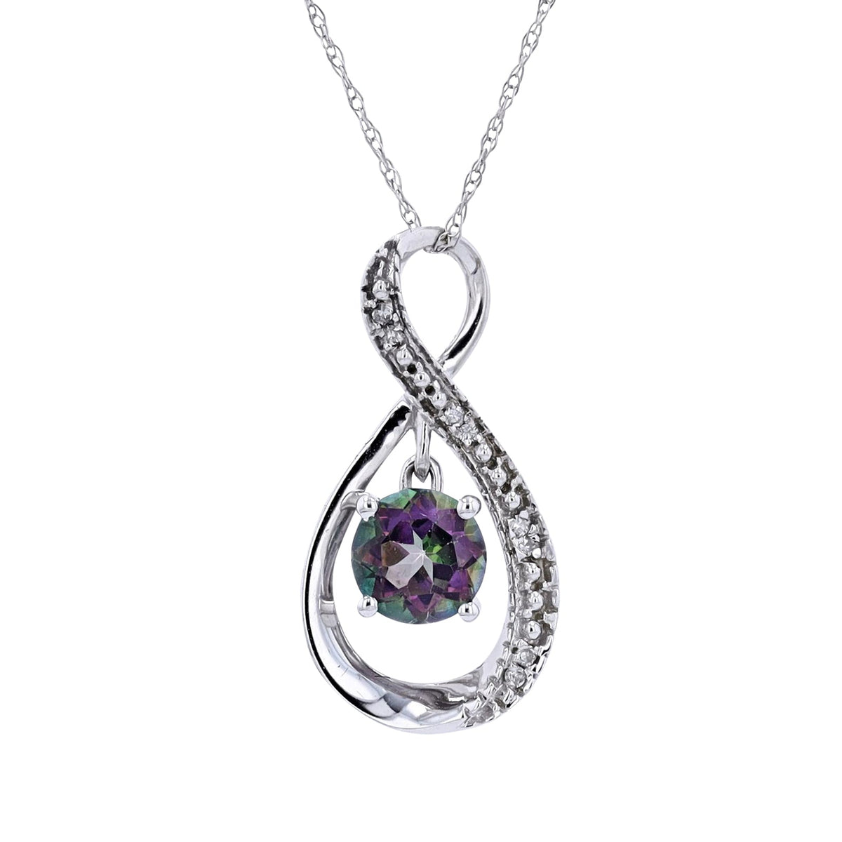14K Dancing Gemstone Pendant<p><strong>More Colors Available</p></strong>