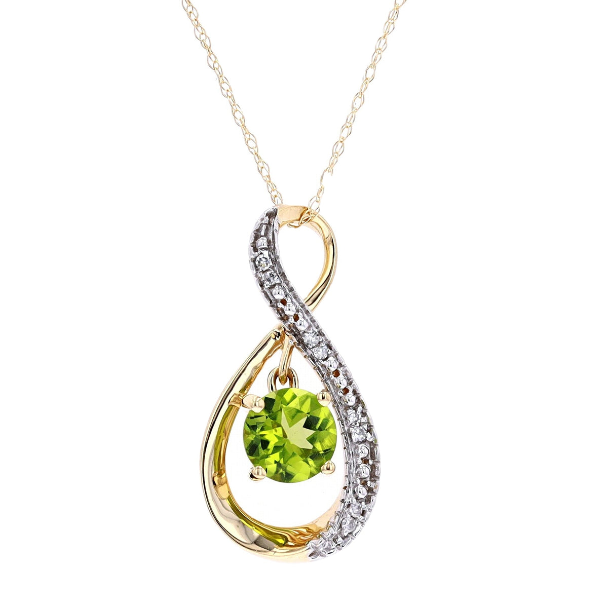 14K Dancing Gemstone Pendant<p><strong>More Colors Available</p></strong>
