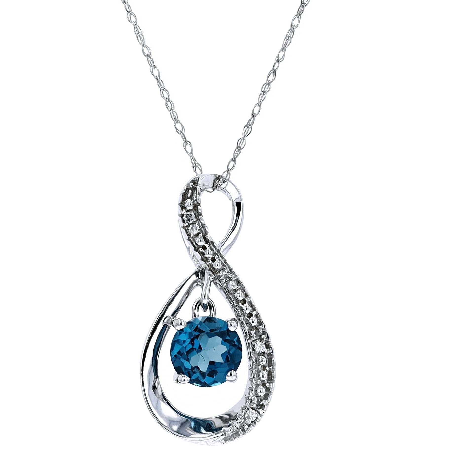 14K Dancing Gemstone Pendant<p><strong>More Colors Available</p></strong>