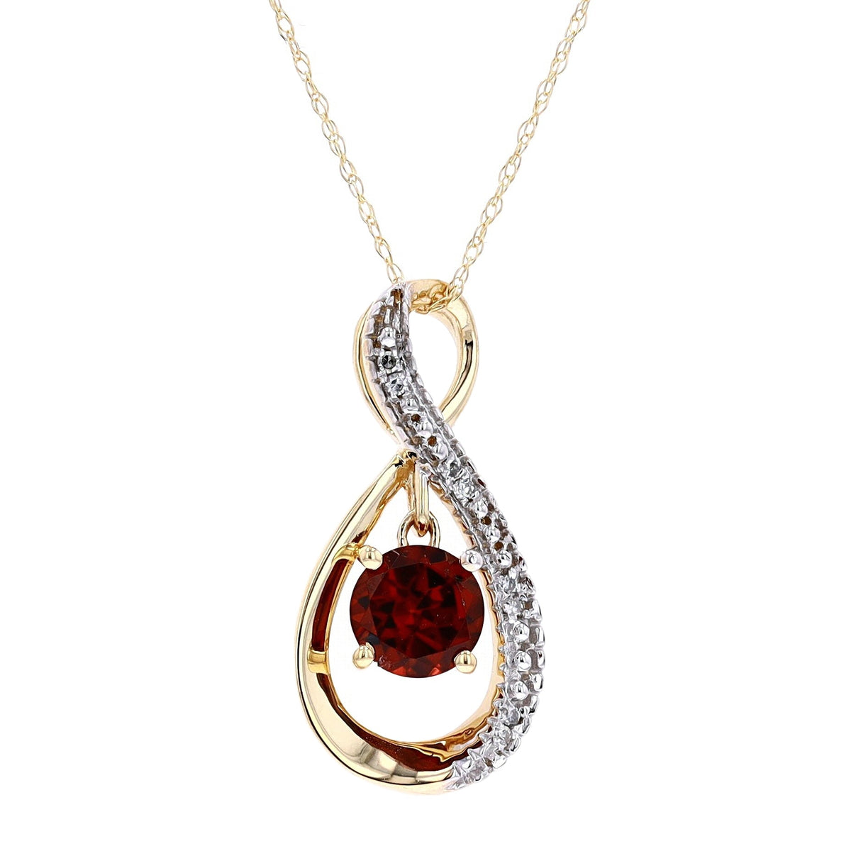 14K Dancing Gemstone Pendant<p><strong>More Colors Available</p></strong>