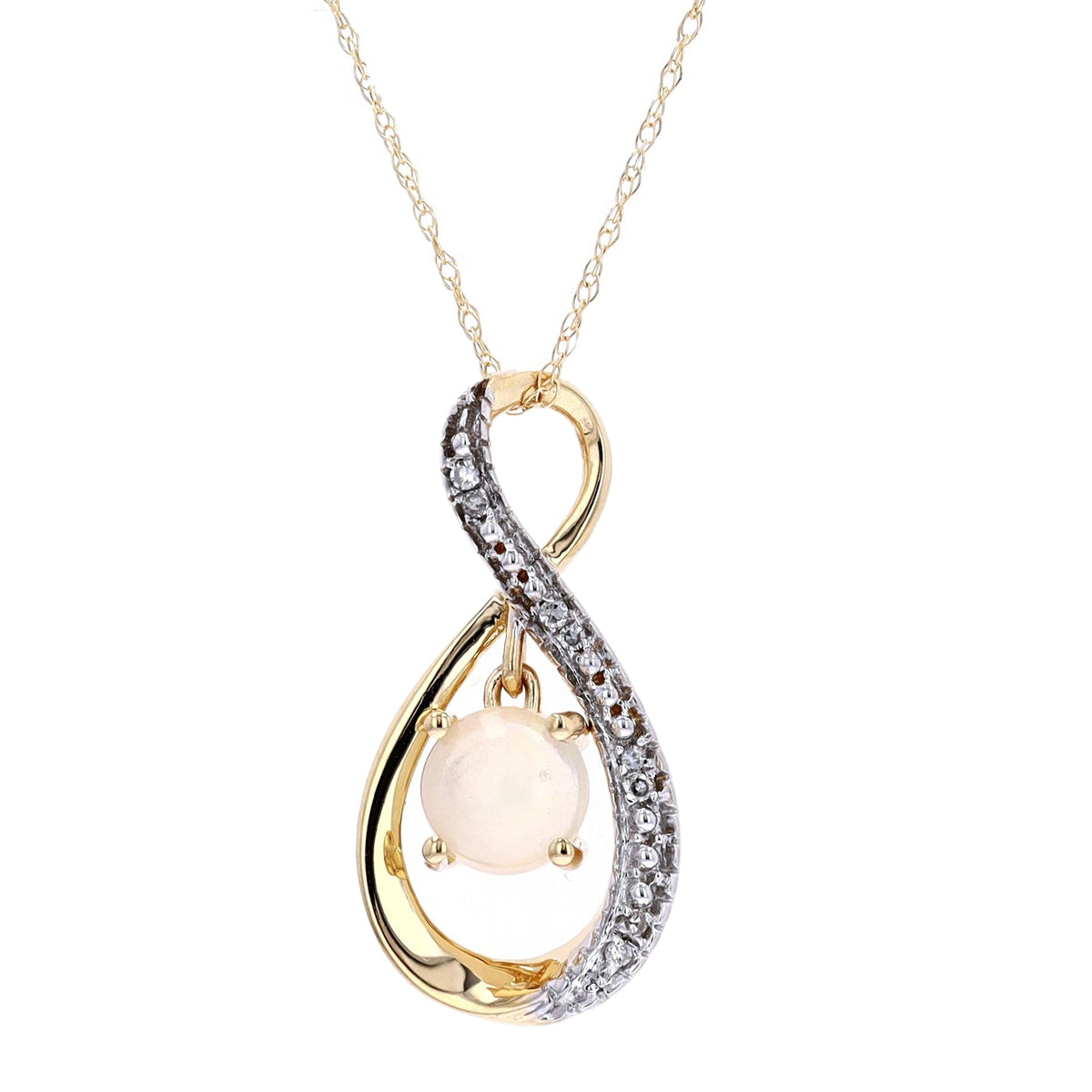 14K Dancing Gemstone Pendant<p><strong>More Colors Available</p></strong>