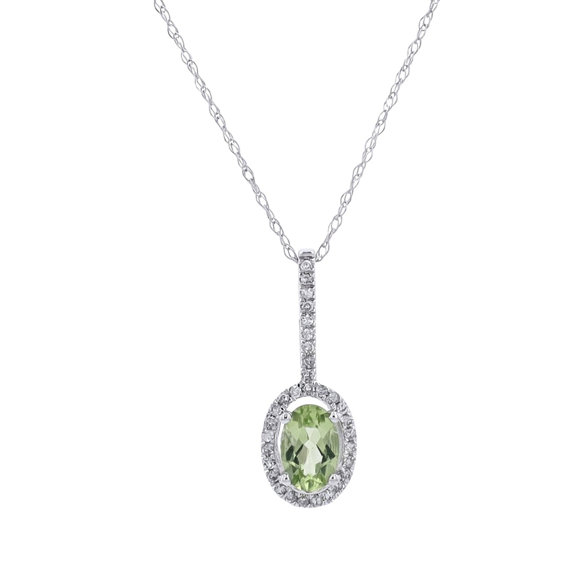 14K Oval Gemstone Pendant<p><strong>More Colors Available</p></strong>