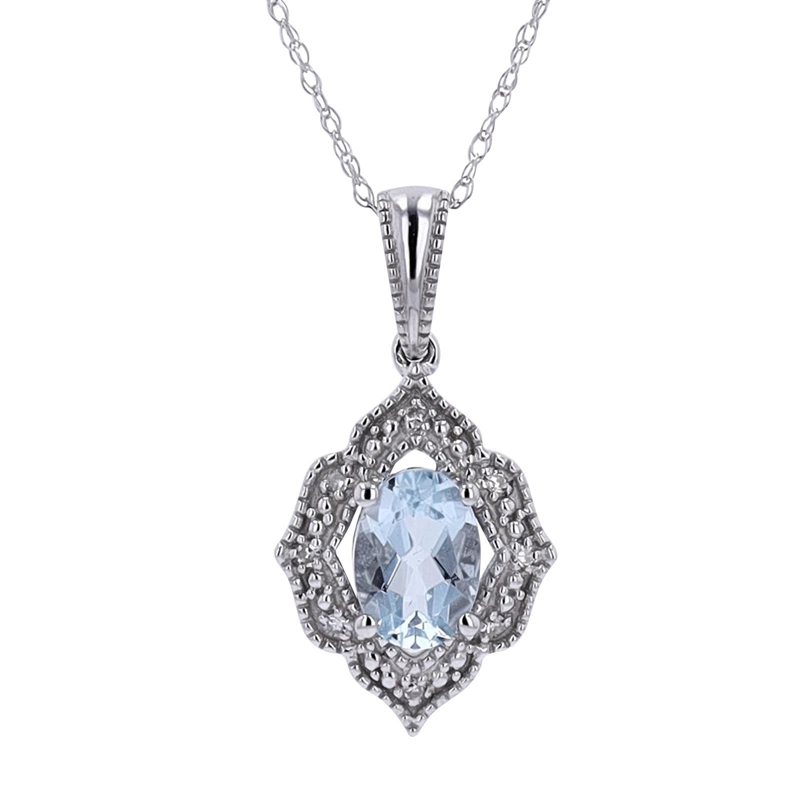 10K Gemstone Center Pendant<p><strong>More Colors Available</p></strong>