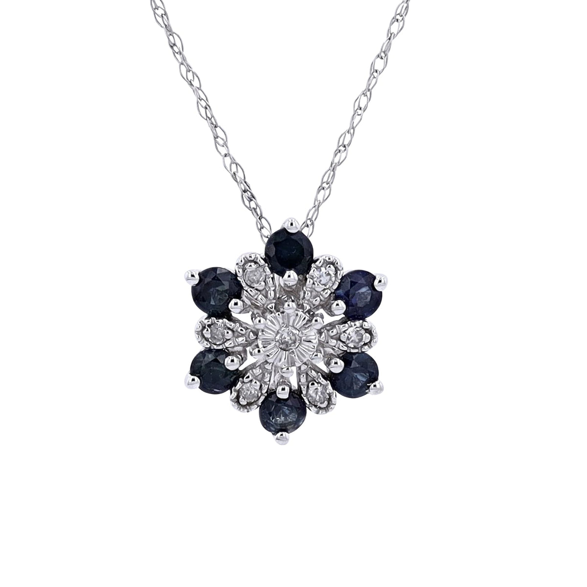 14K Halo Gemstone Pendant<p><strong>More Colors Available</p></strong>