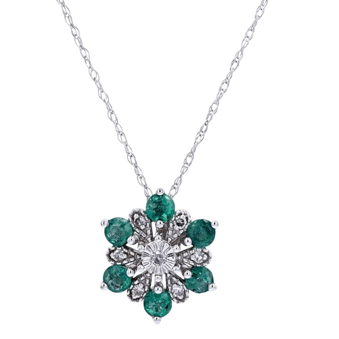 14K Halo Gemstone Pendant<p><strong>More Colors Available</p></strong>