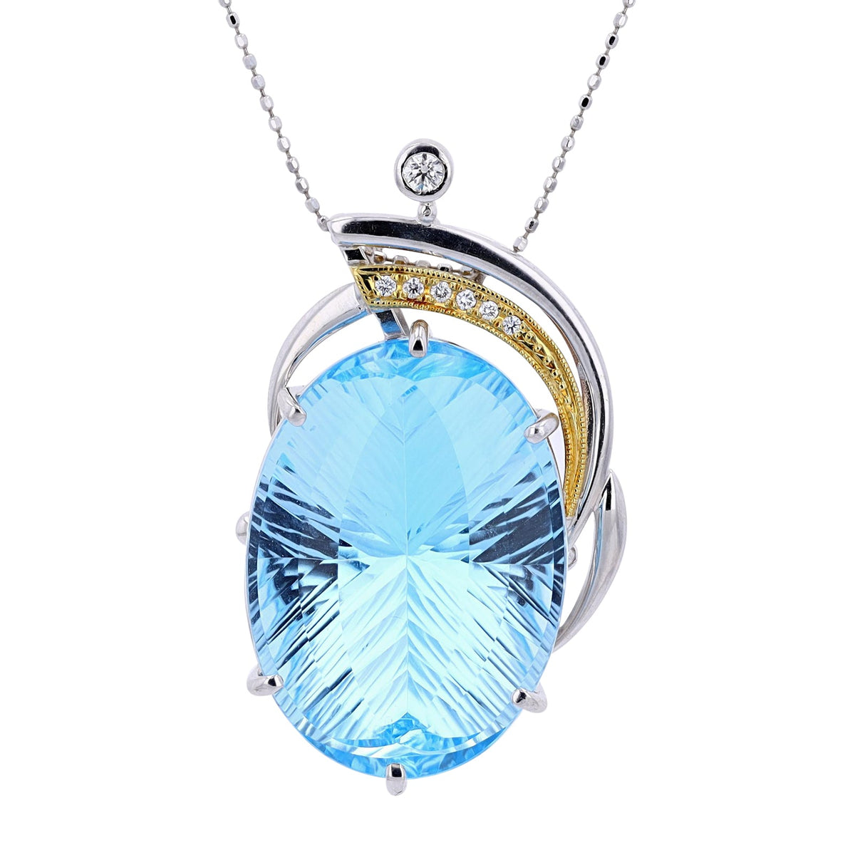18K WG 42.98 CTW Blue Topaz Pendant<p><strong>$1,099</p></strong>