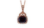 14K RG EFFY Rhodolite Pendant