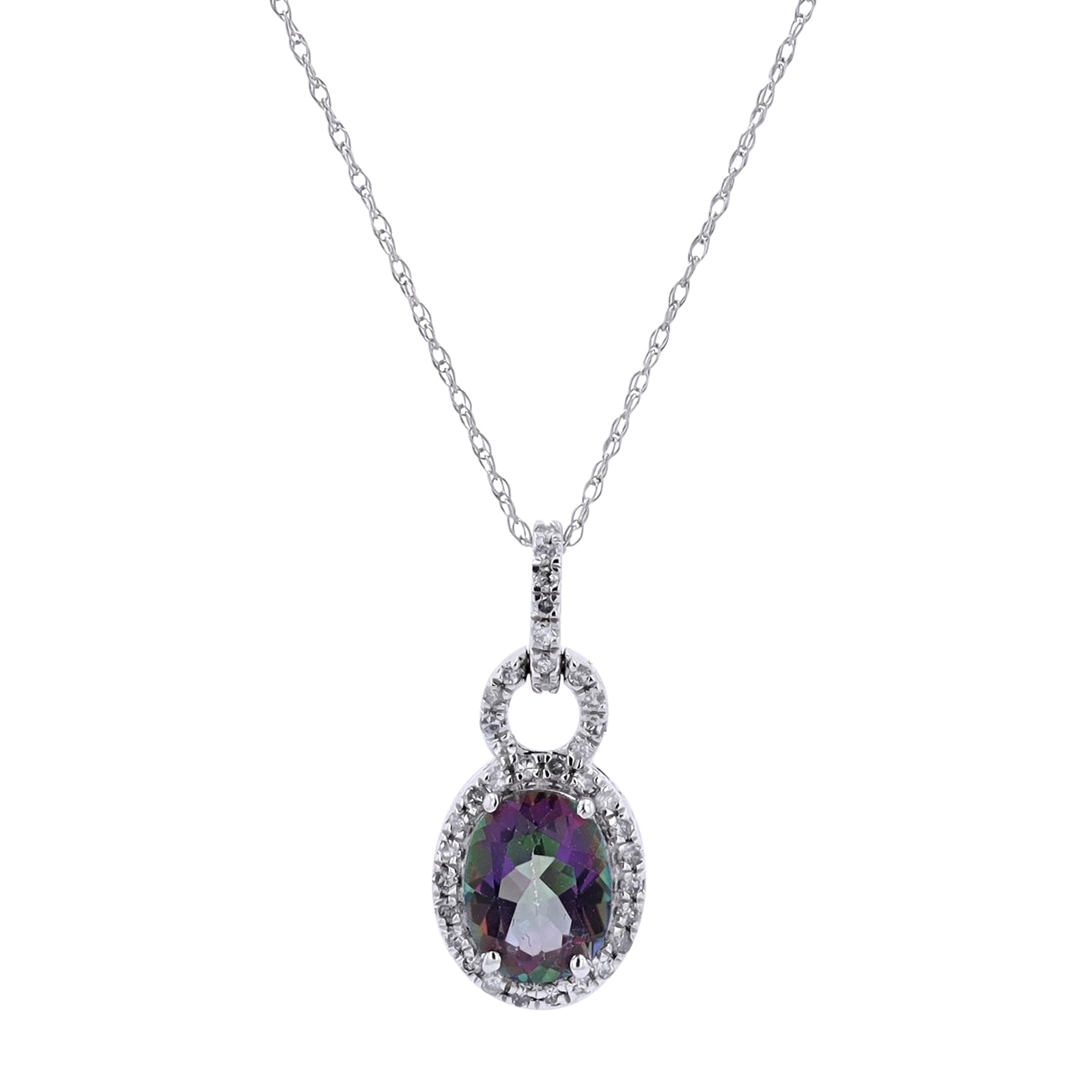 10K Gemstone Pendant<p><strong>More Colors Available</p></strong>