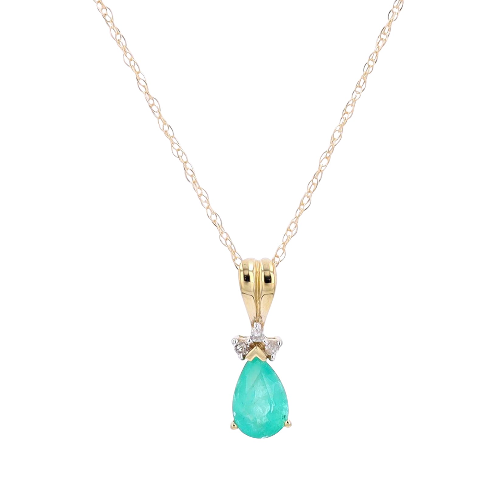 10K Gemstone Pendant<p><strong>More Colors Available</p></strong>