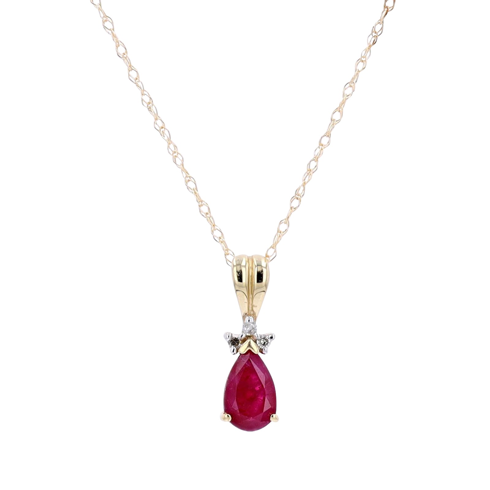 10K Gemstone Pendant<p><strong>More Colors Available</p></strong>