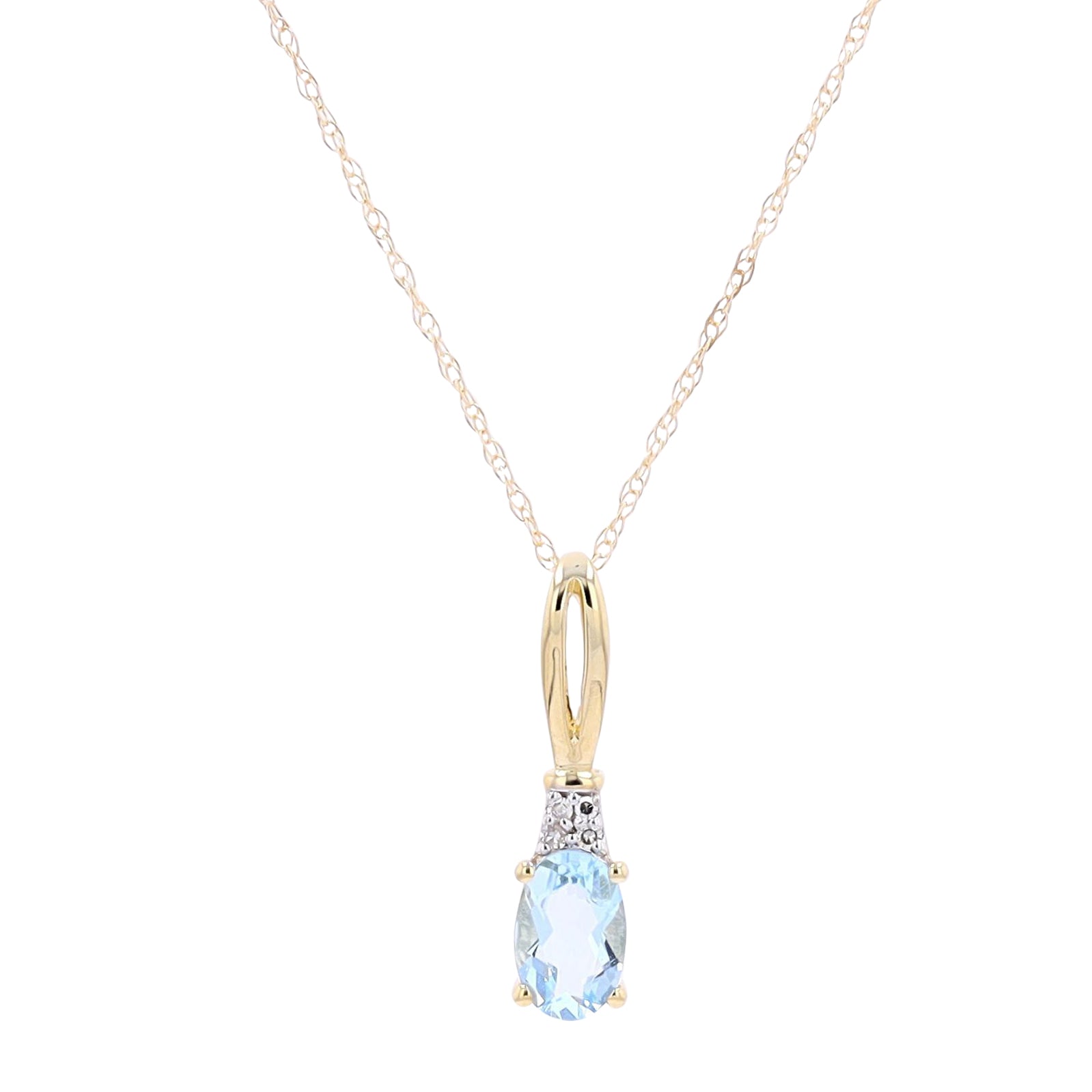10K Gemstone Pendant <p><strong>More Colors Available</p></strong>