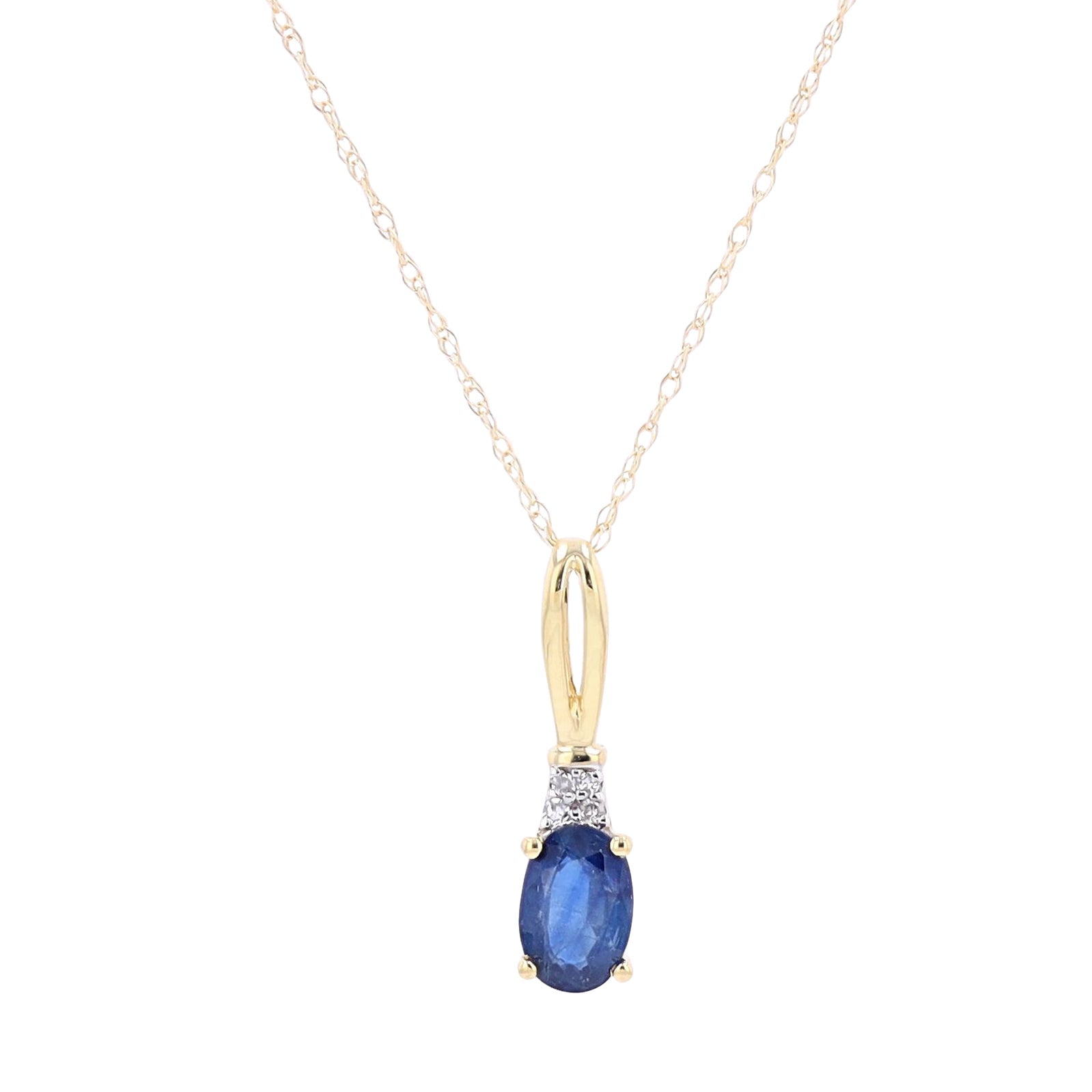 10K Gemstone Pendant <p><strong>More Colors Available</p></strong>