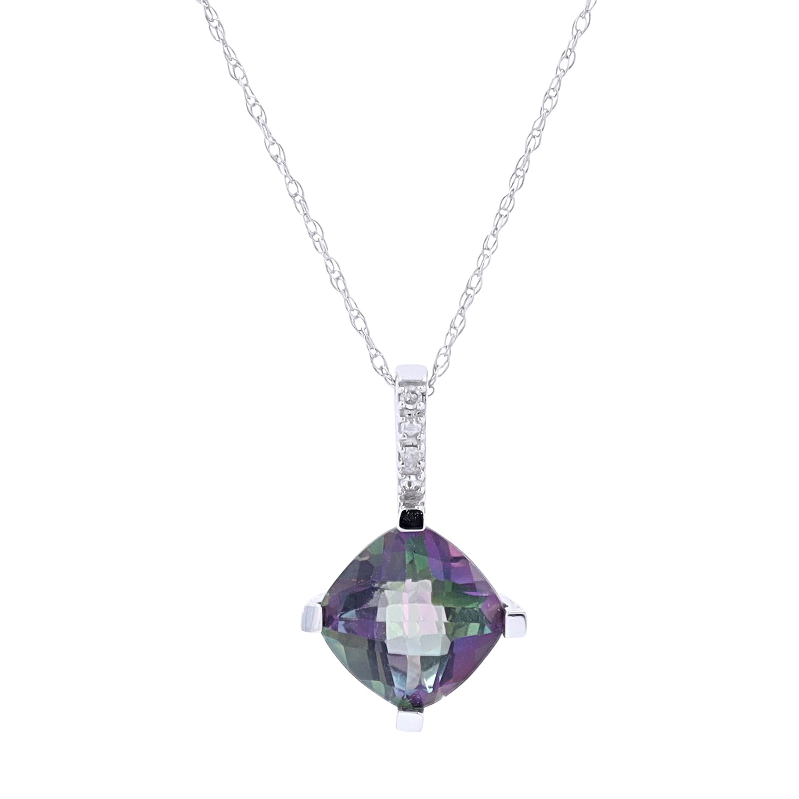 10K Gemstone Pendant<p><strong>More Colors Available</p></strong>