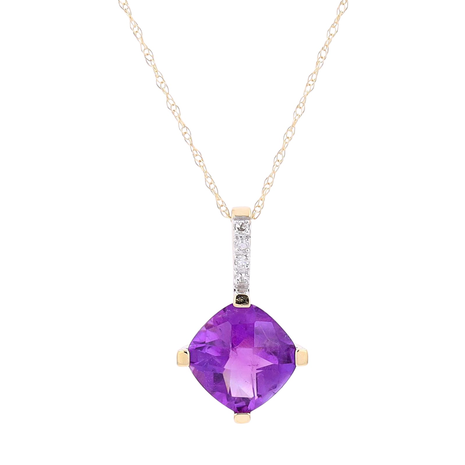 10K Gemstone Pendant<p><strong>More Colors Available</p></strong>
