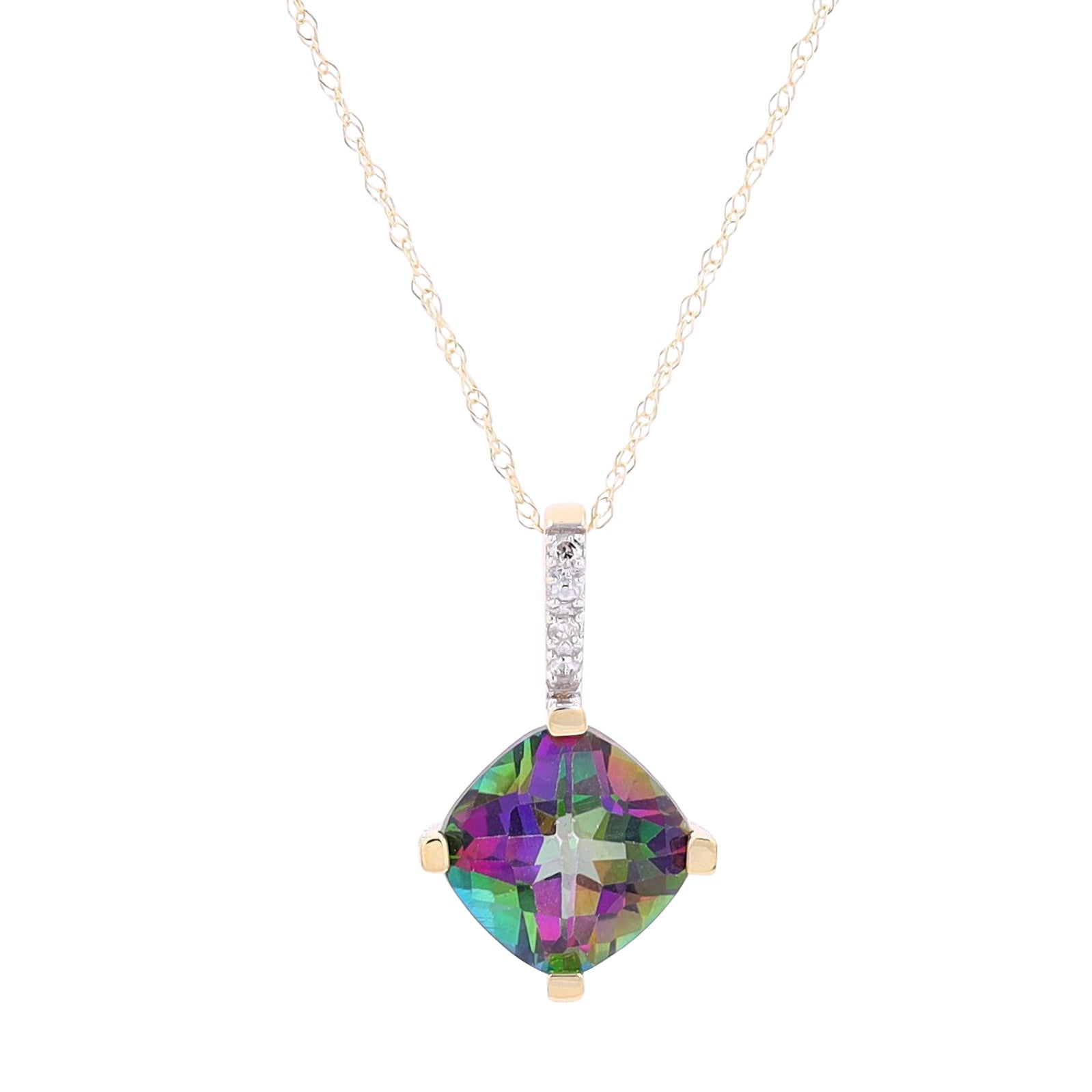 10K Gemstone Pendant<p><strong>More Colors Available</p></strong>