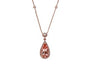 14K EFFY RG 2.70 CT Morganite Halo Pendant