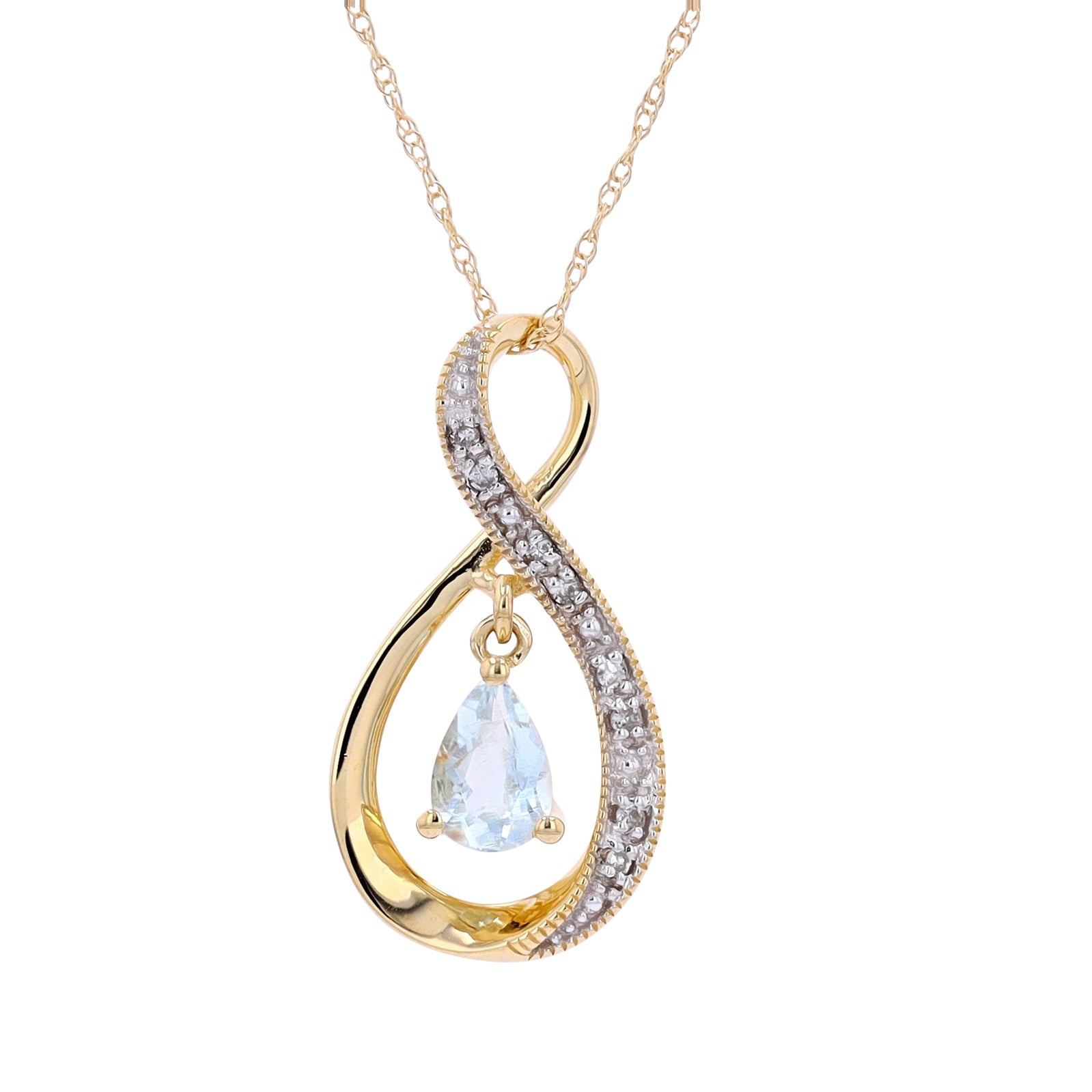 10K Gemstone Pendant<p><strong>More Colors Available</p></strong>