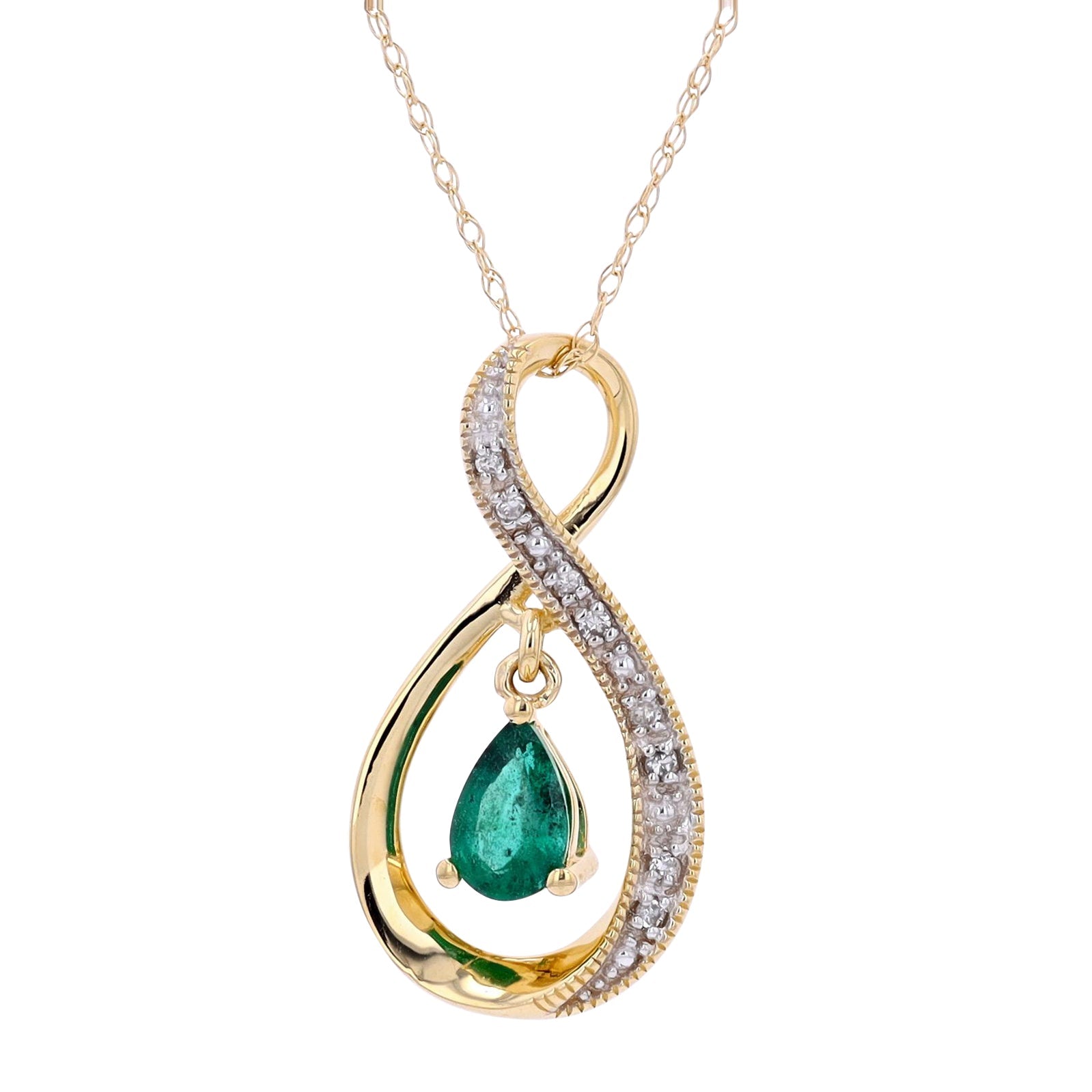 10K Gemstone Pendant<p><strong>More Colors Available</p></strong>