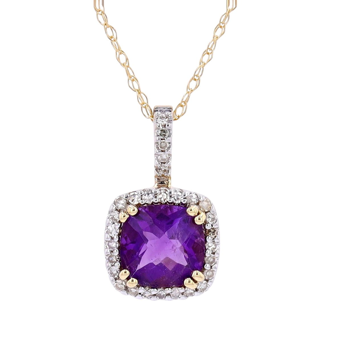 14K Gemstone Center Pendant<p><strong>More Colors Available</p></strong>