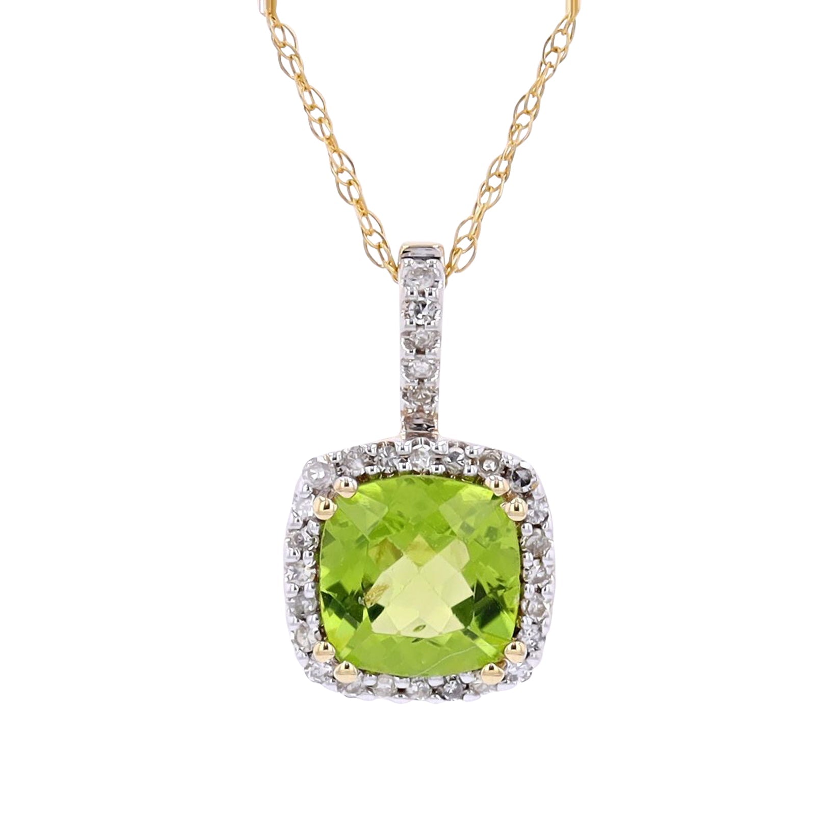 14K Gemstone Center Pendant<p><strong>More Colors Available</p></strong>