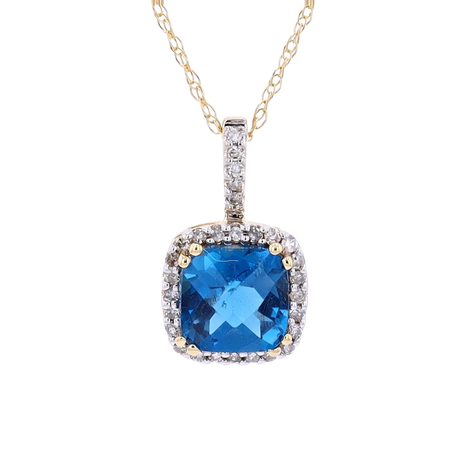 14K Gemstone Center Pendant<p><strong>More Colors Available</p></strong>