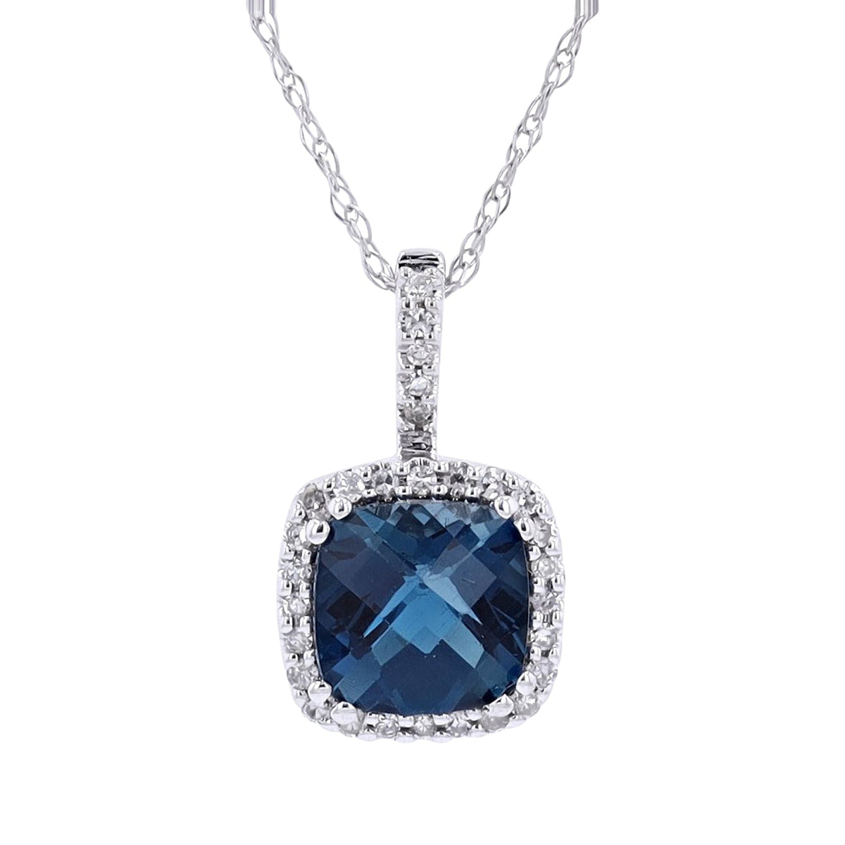 14K Gemstone Center Pendant<p><strong>More Colors Available</p></strong>