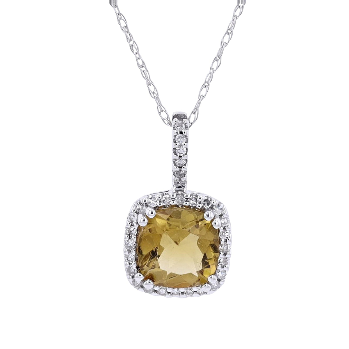14K Gemstone Center Pendant<p><strong>More Colors Available</p></strong>