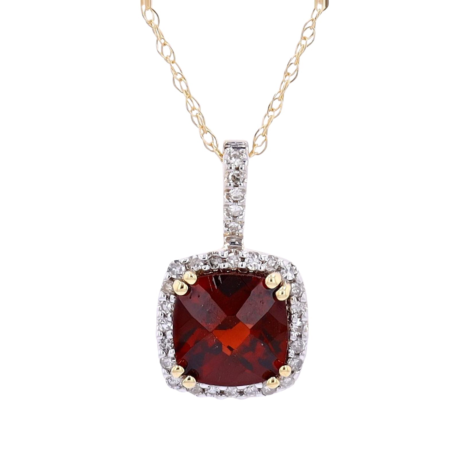 14K Gemstone Center Pendant<p><strong>More Colors Available</p></strong>