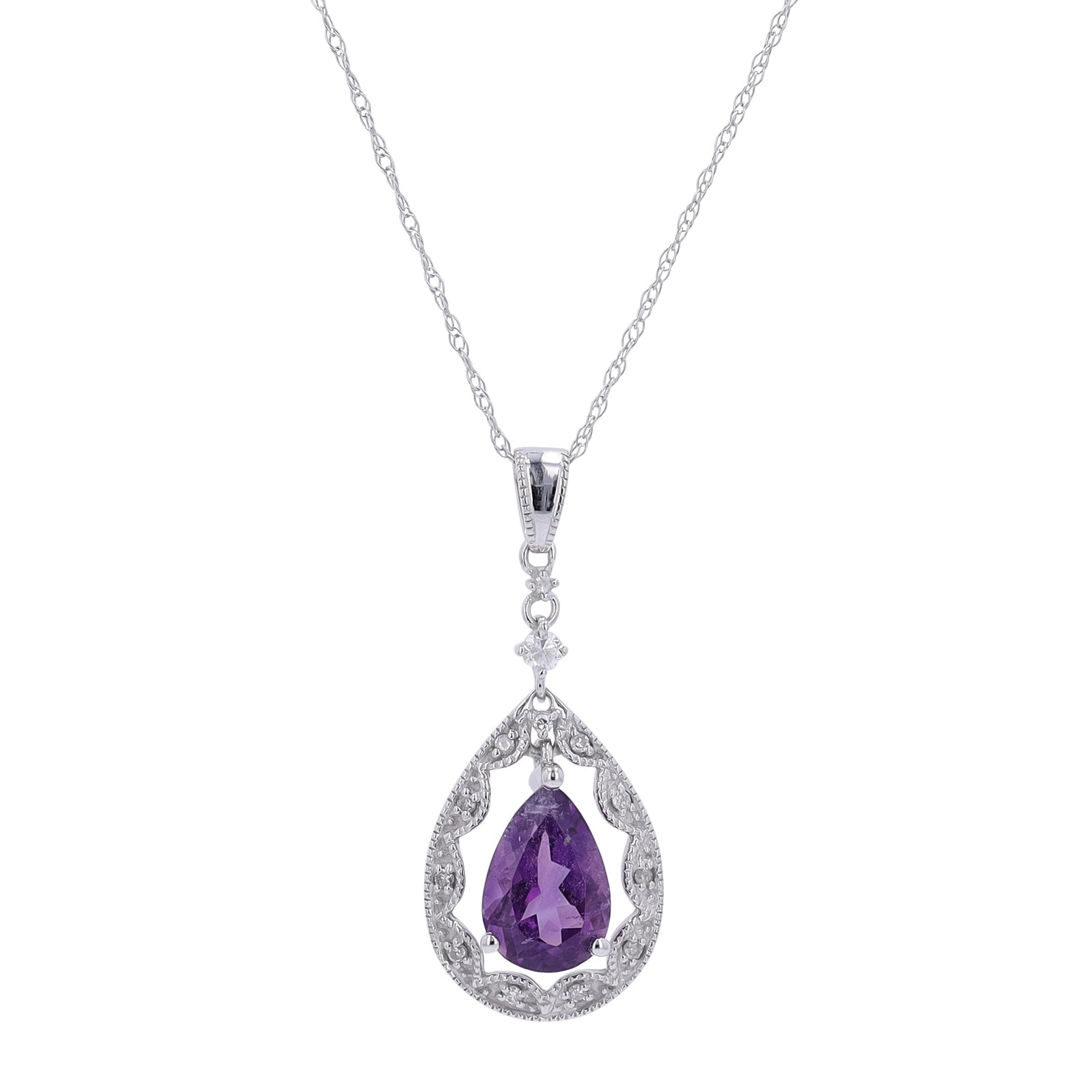 14K Gemstone Pendant<p><strong>More Colors Available</p></strong>