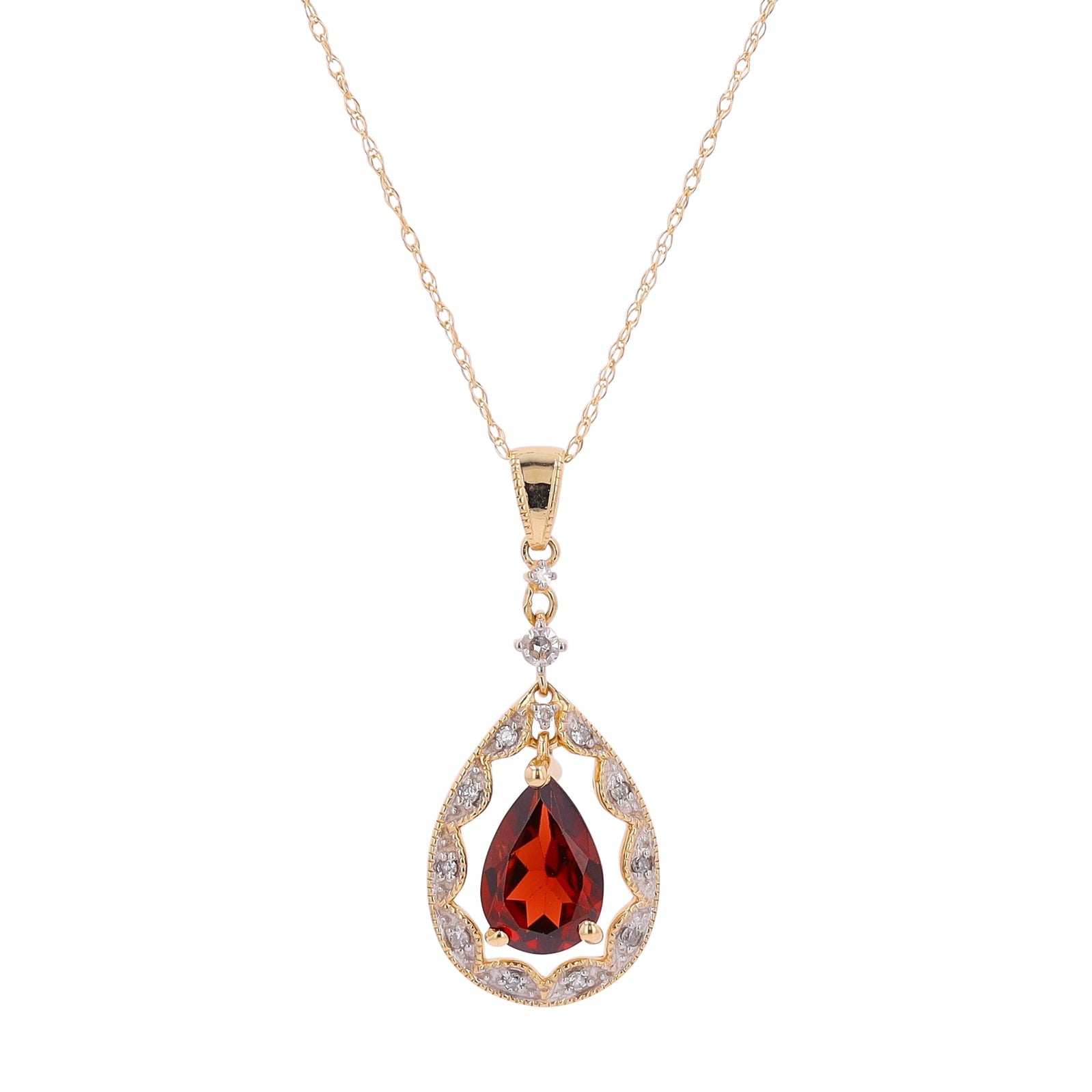 14K Gemstone Pendant<p><strong>More Colors Available</p></strong>