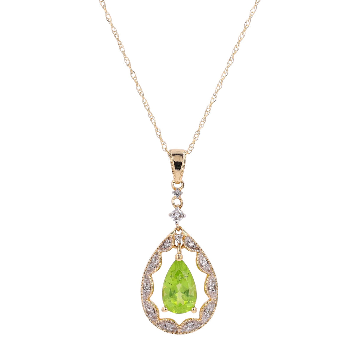 14K Gemstone Pendant<p><strong>More Colors Available</p></strong>