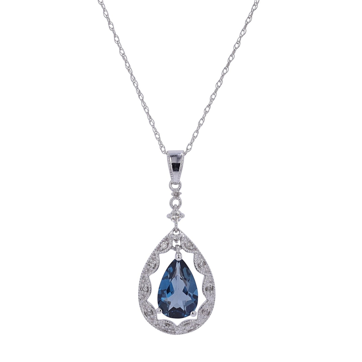 14K Gemstone Pendant<p><strong>More Colors Available</p></strong>