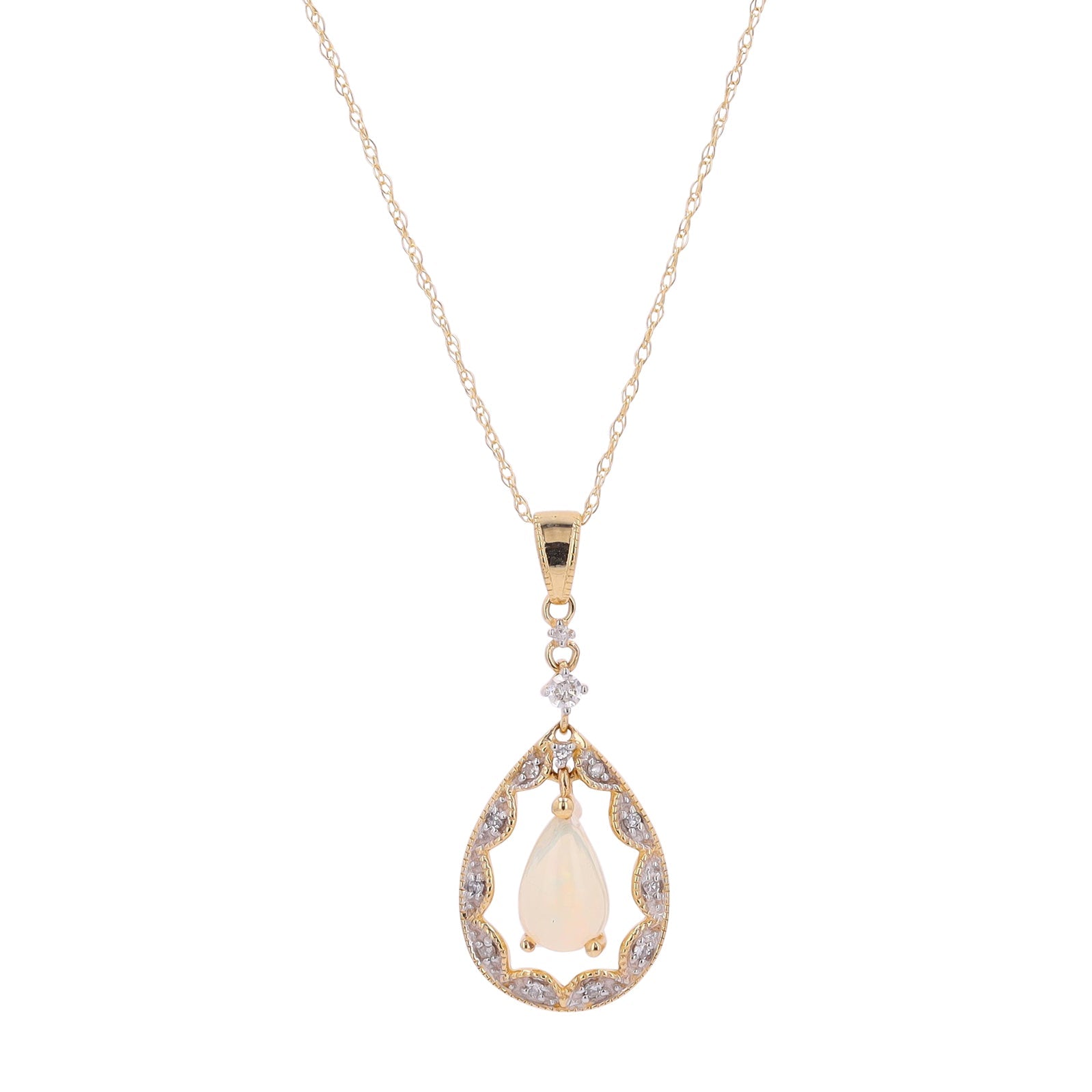 14K Gemstone Pendant<p><strong>More Colors Available</p></strong>