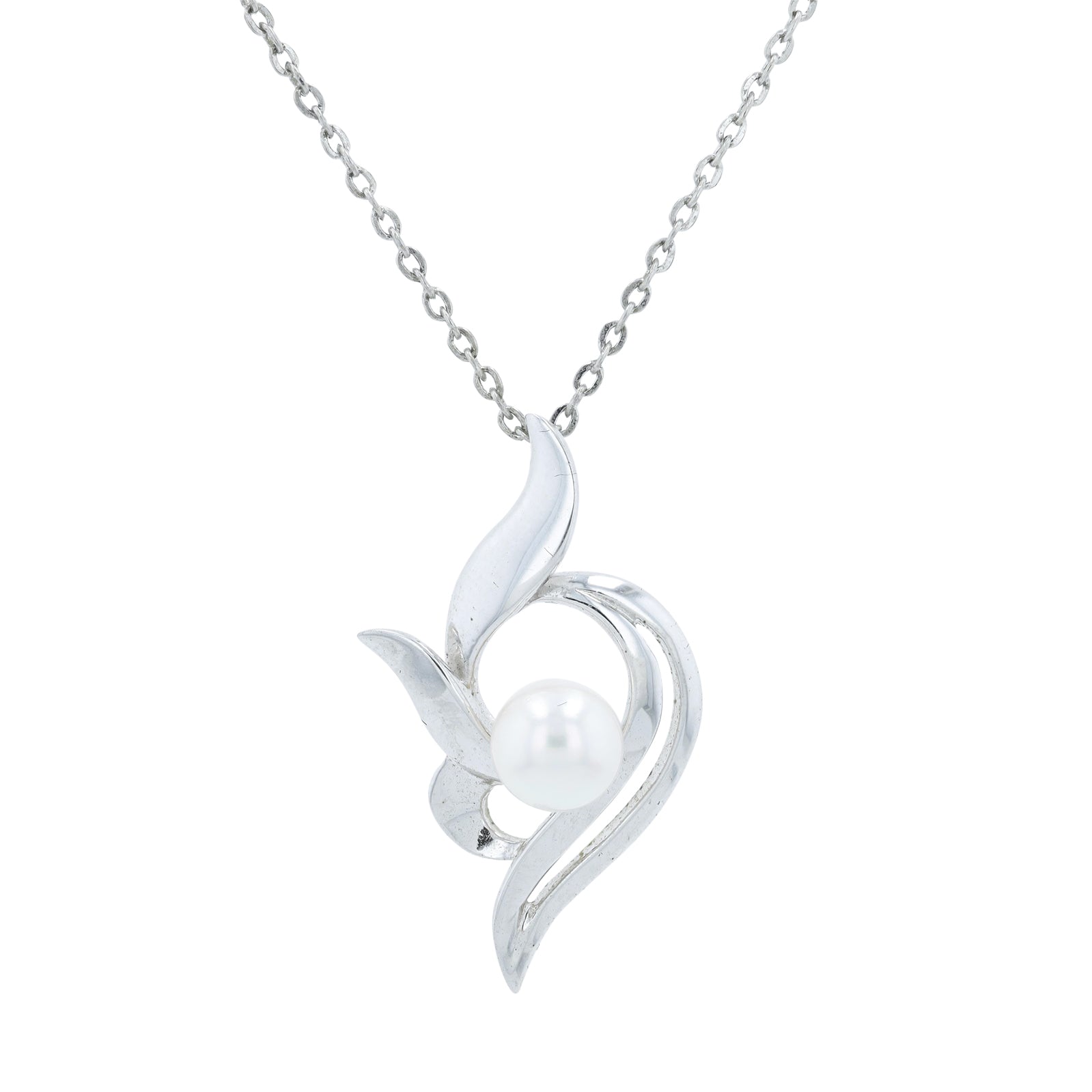 Silver Mikimoto Pearl Pendant