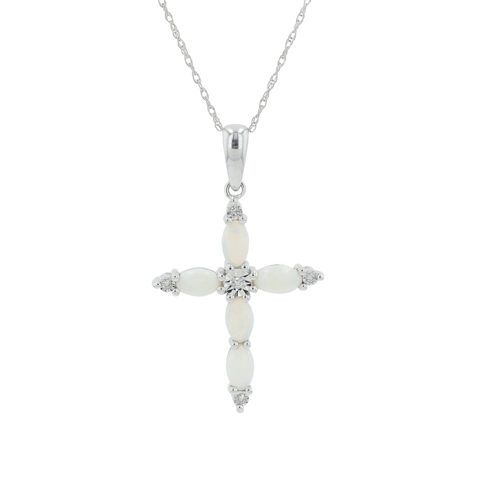 10K Gemstone Cross Pendant<p><strong>More Colors Available</p></strong>