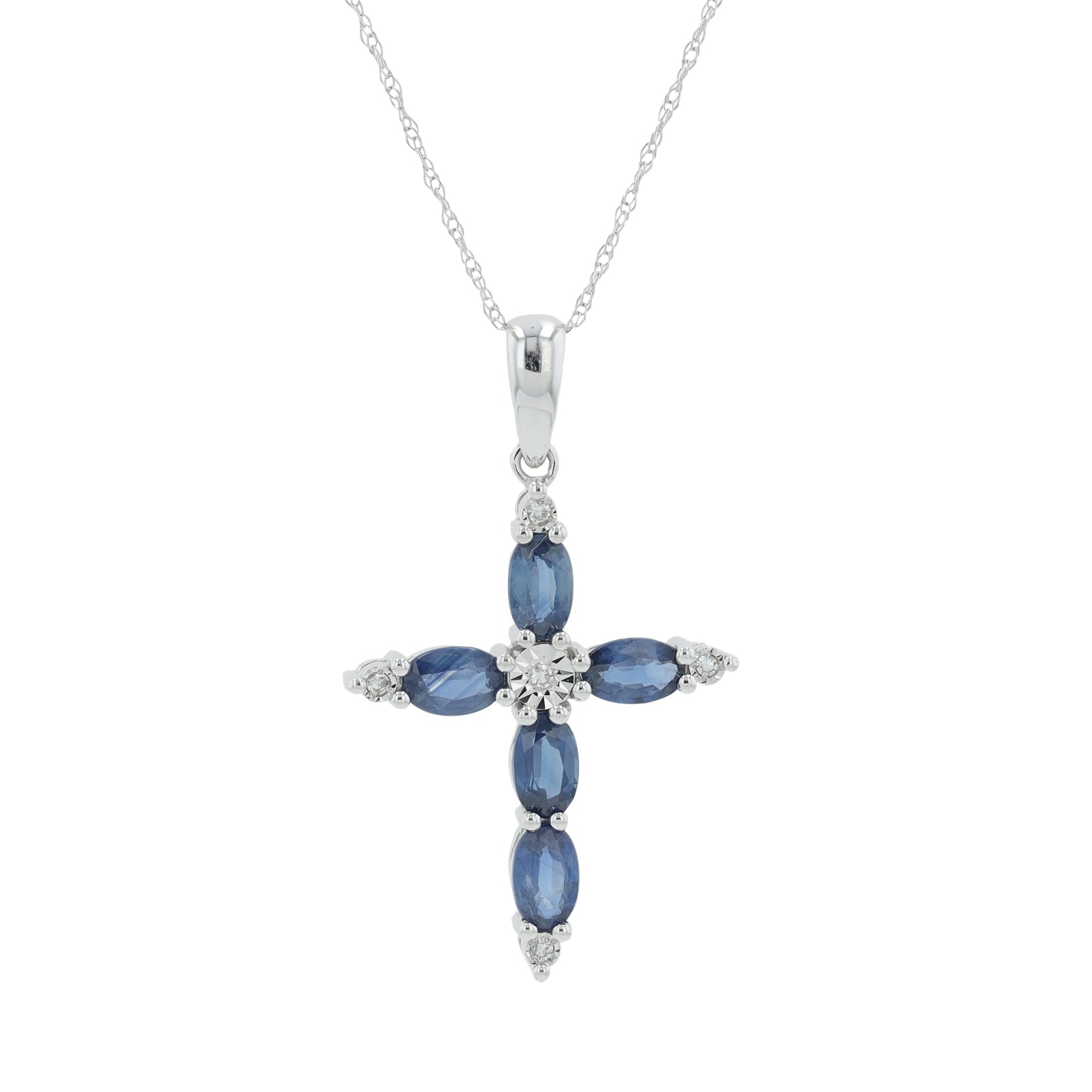 10K Gemstone Cross Pendant<p><strong>More Colors Available</p></strong>
