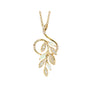 14K EFFY YG 0.15 CT Opal Vine Pendant